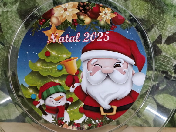 Descartáveis Natal Prato Refeição 21 cm Personalizado