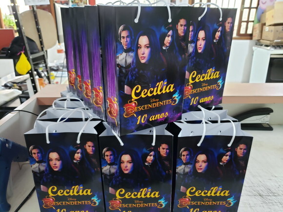 Descendentes Sacola Personalizada Pronta Entrega