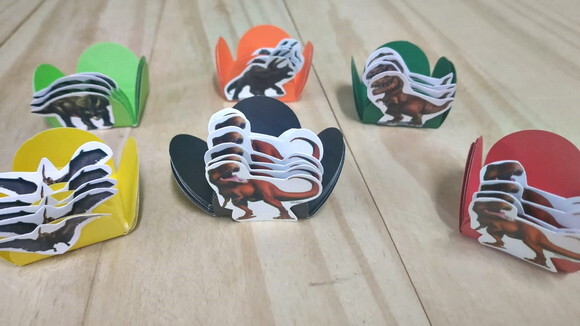 Dinossauros Forminhas Decoradas 108 Unidades Pronta Entrega