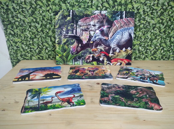 Dinossauros Kit de Parede 6 Peças Pronta Entrega