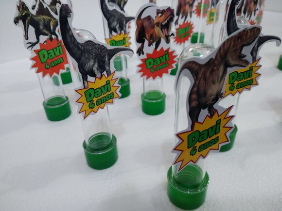 Dinossauros Tubets com Apliques Personalizados