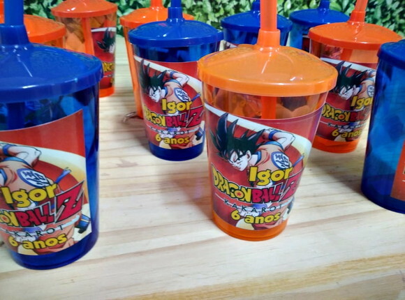 Dragon Ball Copos Canudos Personalizados Pronta Entrega