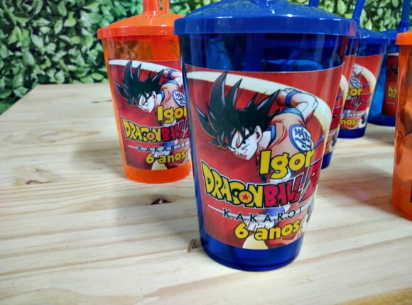 Dragon Ball Copos Canudos Personalizados Pronta Entrega