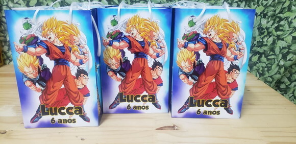Dragon Ball Sacola Personalizada Pronta Entrega
