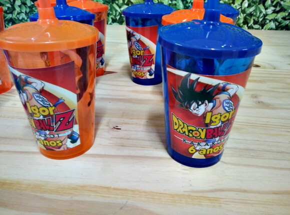 Dragon Ball Copos Canudos Personalizados Pronta Entrega