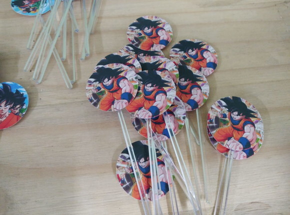 Dragon Ball Topper para Docinhos 36 Unidades