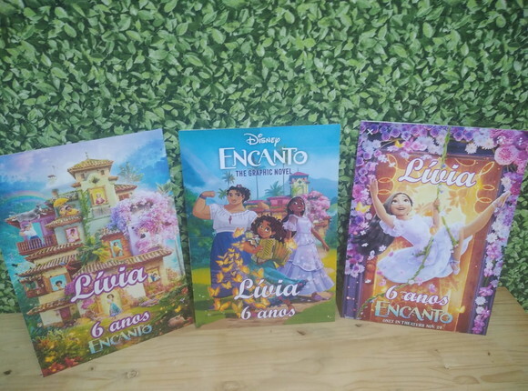 Encanto Disney Kit de Parede 3 Peças Personalizado