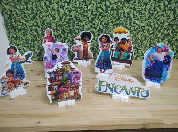 Encanto Displays de Mesa 9 Peças Pronta Entrega