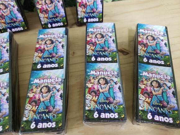 Encanto Lembrancinha Dominó Personalizado Pronta Entrega