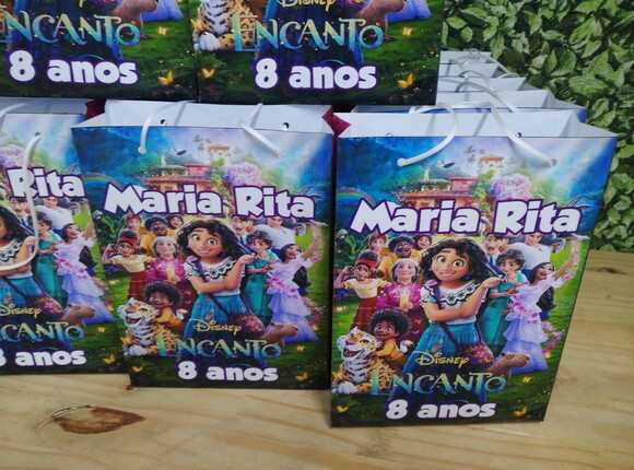 Encanto Sacola Personalizada Grande 28 cm