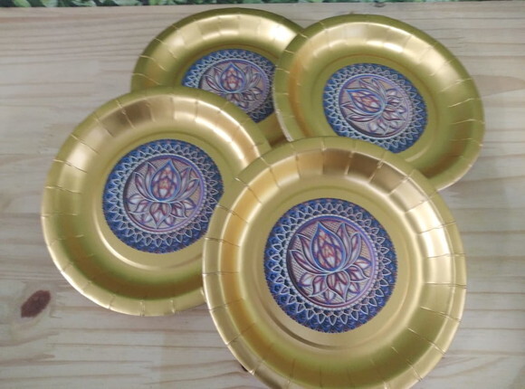 Esotérico Pratos Decorados Pronta Entrega