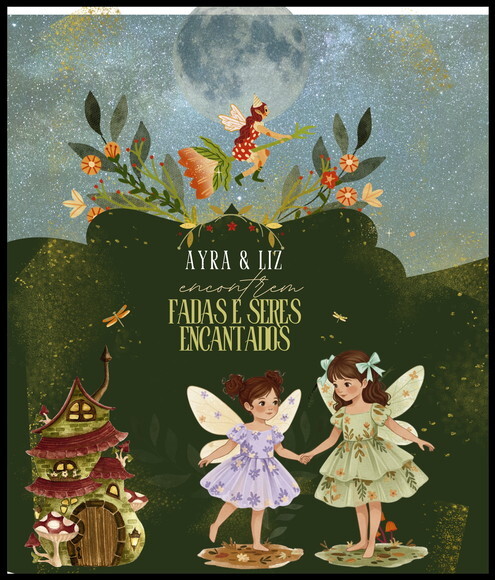 Fadas Lembrancinha Livro Personalizado 10 Páginas