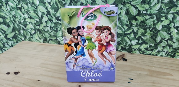 Fadas Sininho Sacola Personalizada Pronta Entregatam Médio