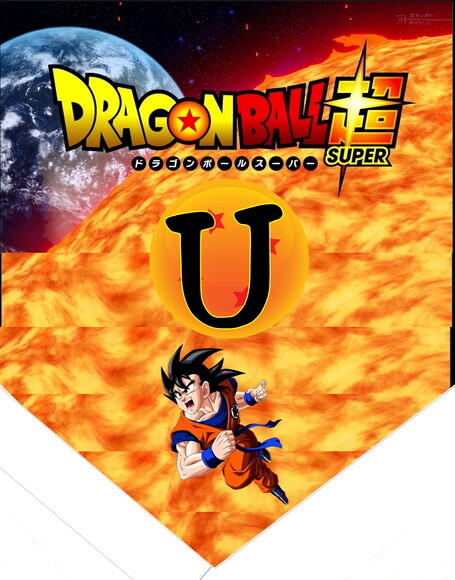 Faixa com Parabens + Nome Tema Dragon Ball