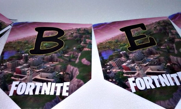 Faixa Parabens + Nome Fortnite Personalizada