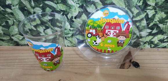 Fazendinha Descartáveis Personalizados Pronta Entrega