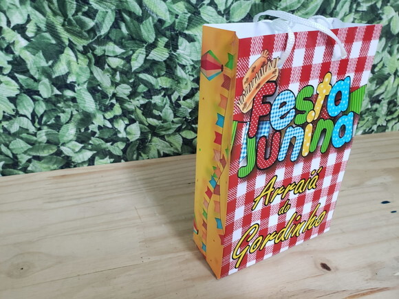 Festa Junina Sacola Personalizada Pronta Entrega