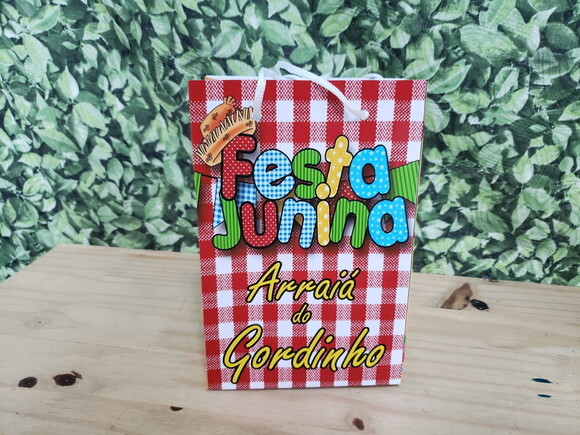 Festa Junina Sacola Personalizada Pronta Entrega