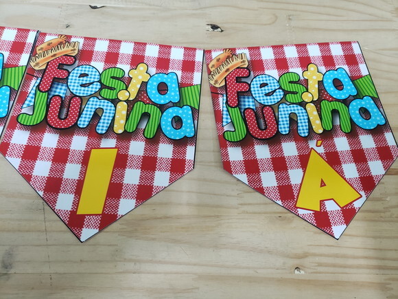 Festa Junina Varal Decorativo e Personalizado Pronta Entrega
