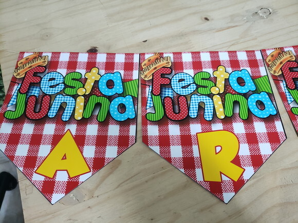 Festa Junina Varal Decorativo e Personalizado Pronta Entrega