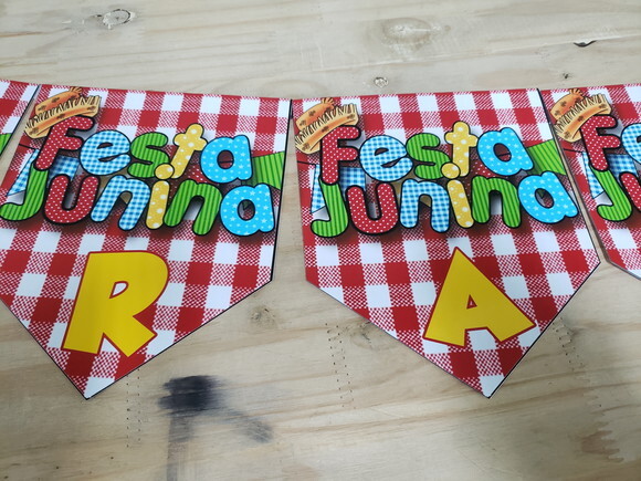 Festa Junina Varal Decorativo e Personalizado Pronta Entrega