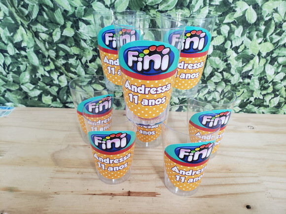 Fini Copos 300 ml Personalizados Pronta Entrega