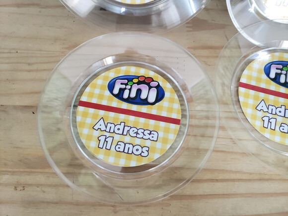 Fini Prato Sobremesa Personalizado Pronta Entrega