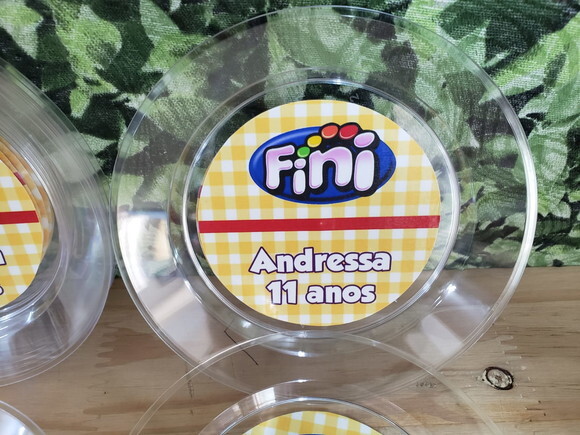 Fini Prato Sobremesa Personalizado Pronta Entrega