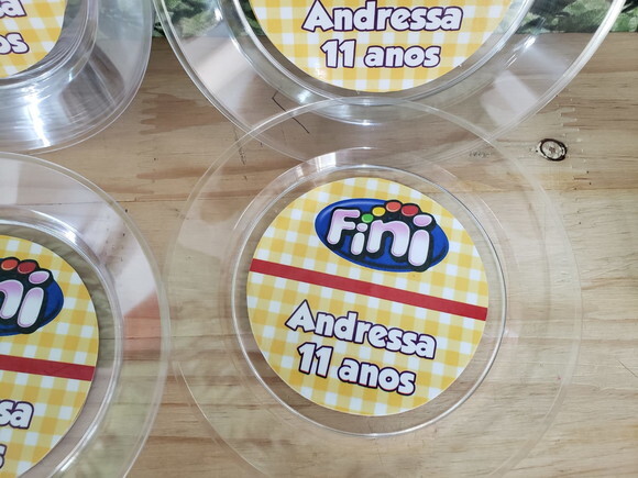 Fini Prato Sobremesa Personalizado Pronta Entrega