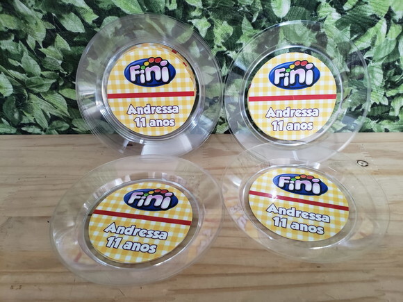 Fini Prato Sobremesa Personalizado Pronta Entrega