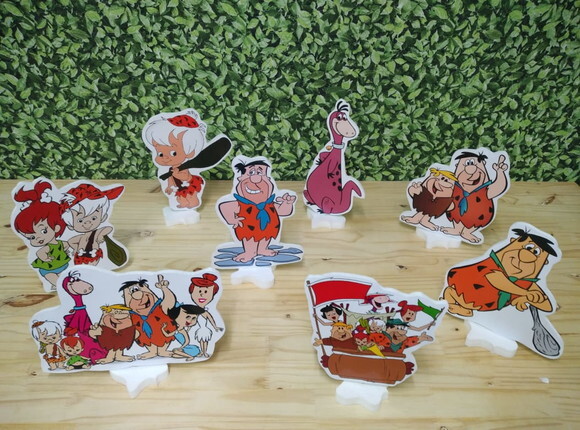 Flinstones Kit de Mesa Displays 8 Peças Pronta Entrega