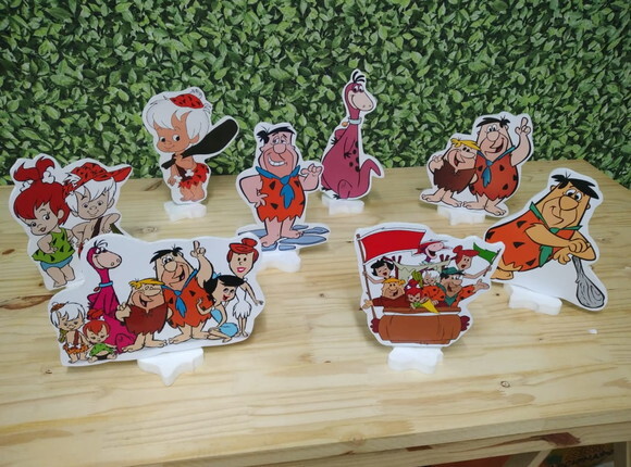 Flinstones Kit de Mesa Displays 8 Peças Pronta Entrega