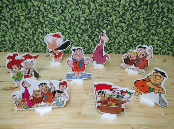 Flinstones Kit de Mesa Displays 8 Peças Pronta Entrega