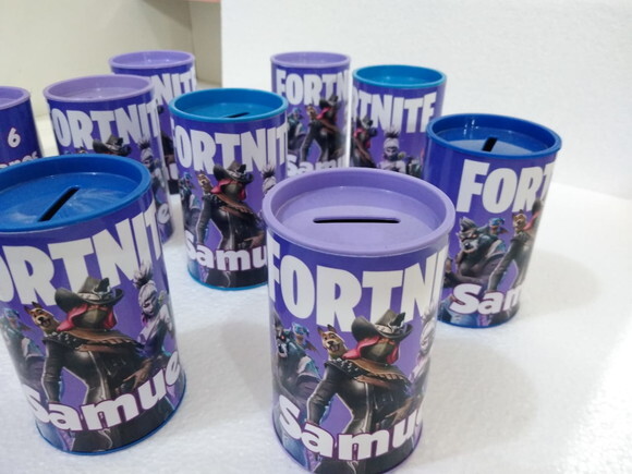 Fortinite Lembrancinha Cofrinhos Personalizadas