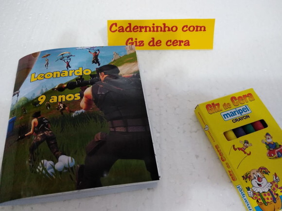 Fortnite Caderninho Colorir Personalizado Pronta Entrega