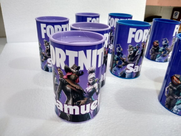 Fortinite Lembrancinha Cofrinhos Personalizadas