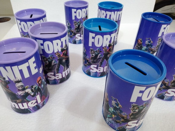 Fortinite Lembrancinha Cofrinhos Personalizadas