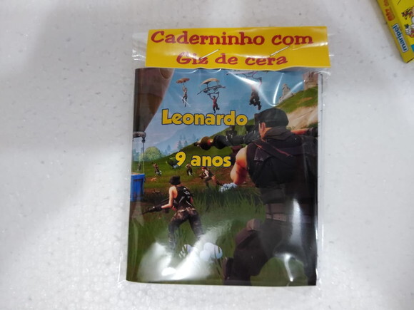 Fortnite Caderninho Colorir Personalizado Pronta Entrega