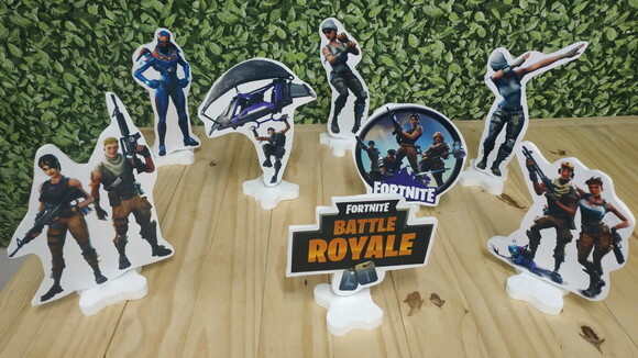 Fortnite Kit de Mesa 8 Peças Pronta Entrega