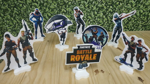 Fortnite Kit de Mesa 8 Peças Pronta Entrega