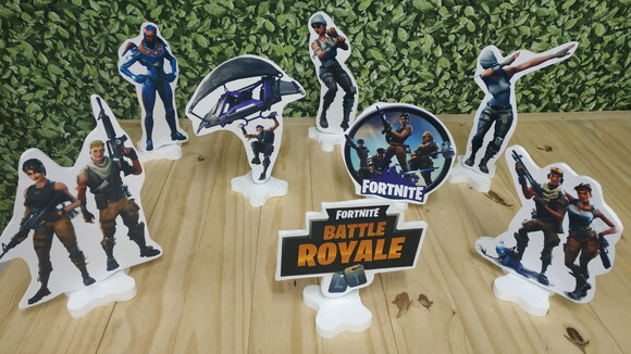Fortnite Kit de Mesa 8 Peças Pronta Entrega