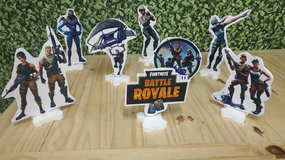 Fortnite Kit de Mesa 8 Peças Pronta Entrega