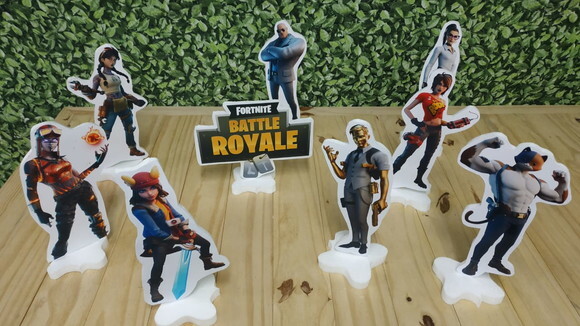 Fortnite Kit de Mesa Displays 8 Peças Pronta Entrega