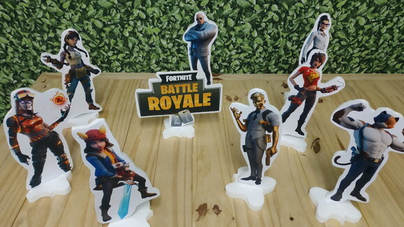 Fortnite Kit de Mesa Displays 8 Peças Pronta Entrega
