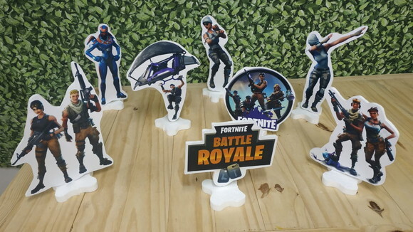 Fortnite Kit de Mesa 8 Peças Pronta Entrega