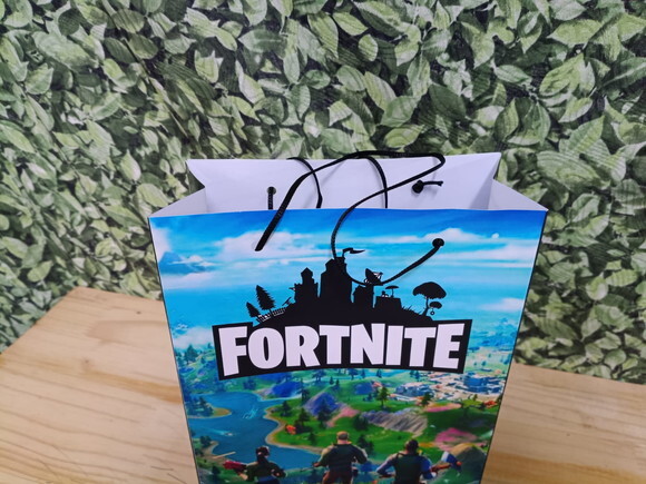Fortnite Sacola Personalizada Tam 24x17x8 cm Pronta Entrega