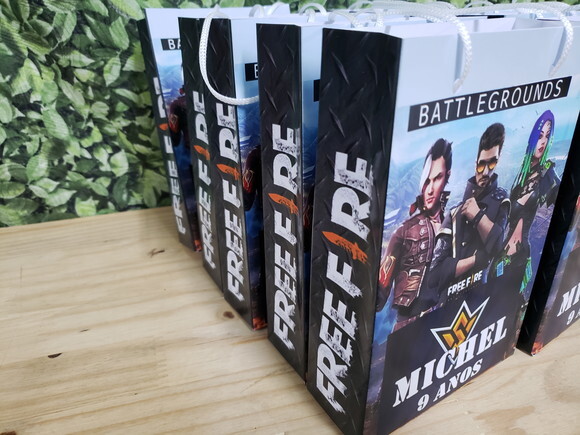 Free Fire Sacola Personalizada Pronta Entrega