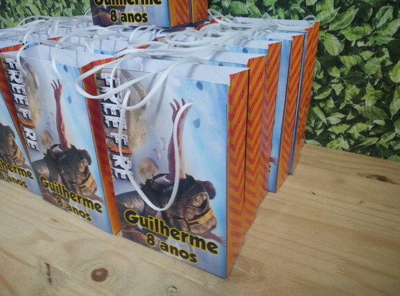 Free Fire Sacola Personalizada Pronta Entrega