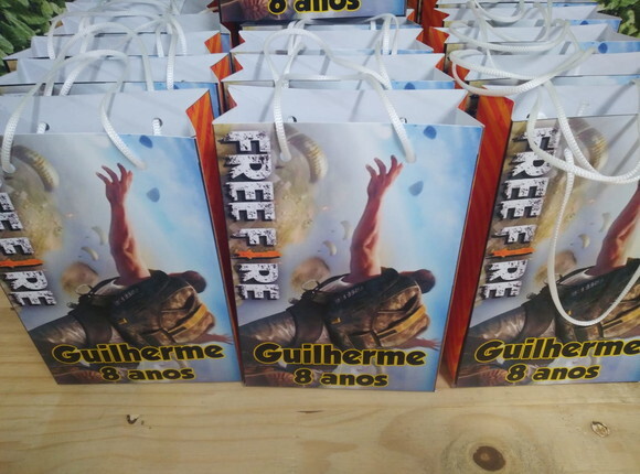 Free Fire Sacola Personalizada Pronta Entrega