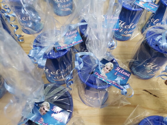 Frozen Elsa Cofrinho Personalizado e Embalado